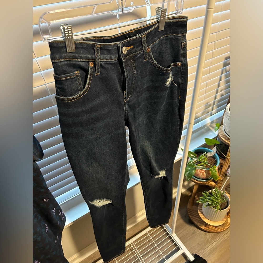 Express Jeans Curvy Skinny Mid Rise Jeans 8L